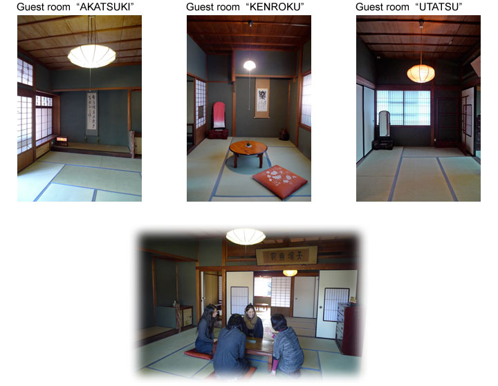 Guest room AKATSUKI,Guest room UTATSU,Guest room KENROKU